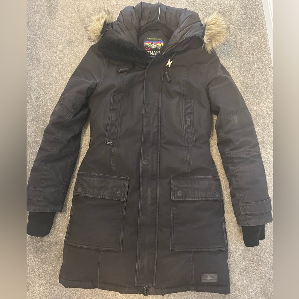 TNA the Bancroft Mountaineering size M slim fit water repellent coat